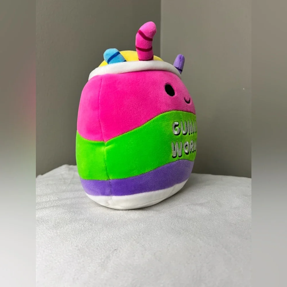 Silver Junk Food Gummy Worms First to Market Squishmallows